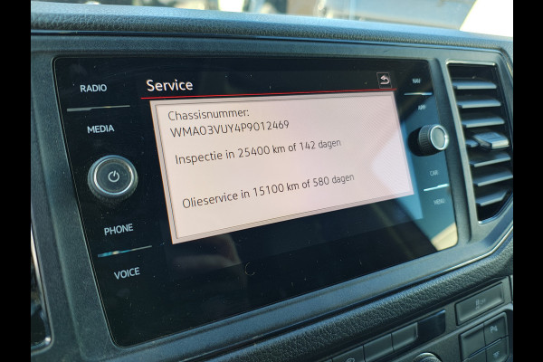 MAN TGE 35 2.0D L4H3 Extra Lang+Hoog Camera Comfort Stoel Airco Apple Carplay Android Auto Cruise Control Sidebars Navi* Pdc Betonplex Vloer Wandbetimmering Schuifdeur Origineel Nederlandse Auto