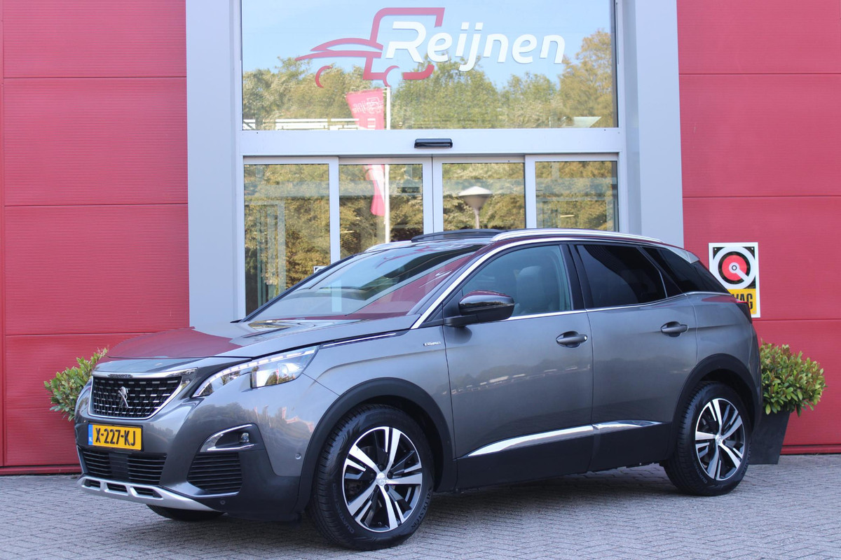 Peugeot 3008 1.2 130PK AUTOMAAT GT LINE | PANORAMA SCHUIF/KANTEL DAK | TREKHAAK | LEDEREN BEKLEDING | ELETRISCH BEDIENBARE BESTUURDERSSTOEL MET GEHEUGENFUNCTIE | MASSAGE STOELEN | FULL LED KOPLAMPEN | ELEKTRISCH BEDIENBARE ACHTERKLEP | ALL SEASON BANDEN | APPLE CARPLAY/ANDROID AUTO | NAVIGATIE | CLIMATE CONTROL | DODEHOEK DETECTIE | ADAPTIVE CRUISE CONTROL | KEYLESS ENTRY/START | STOEL VERWARMING |