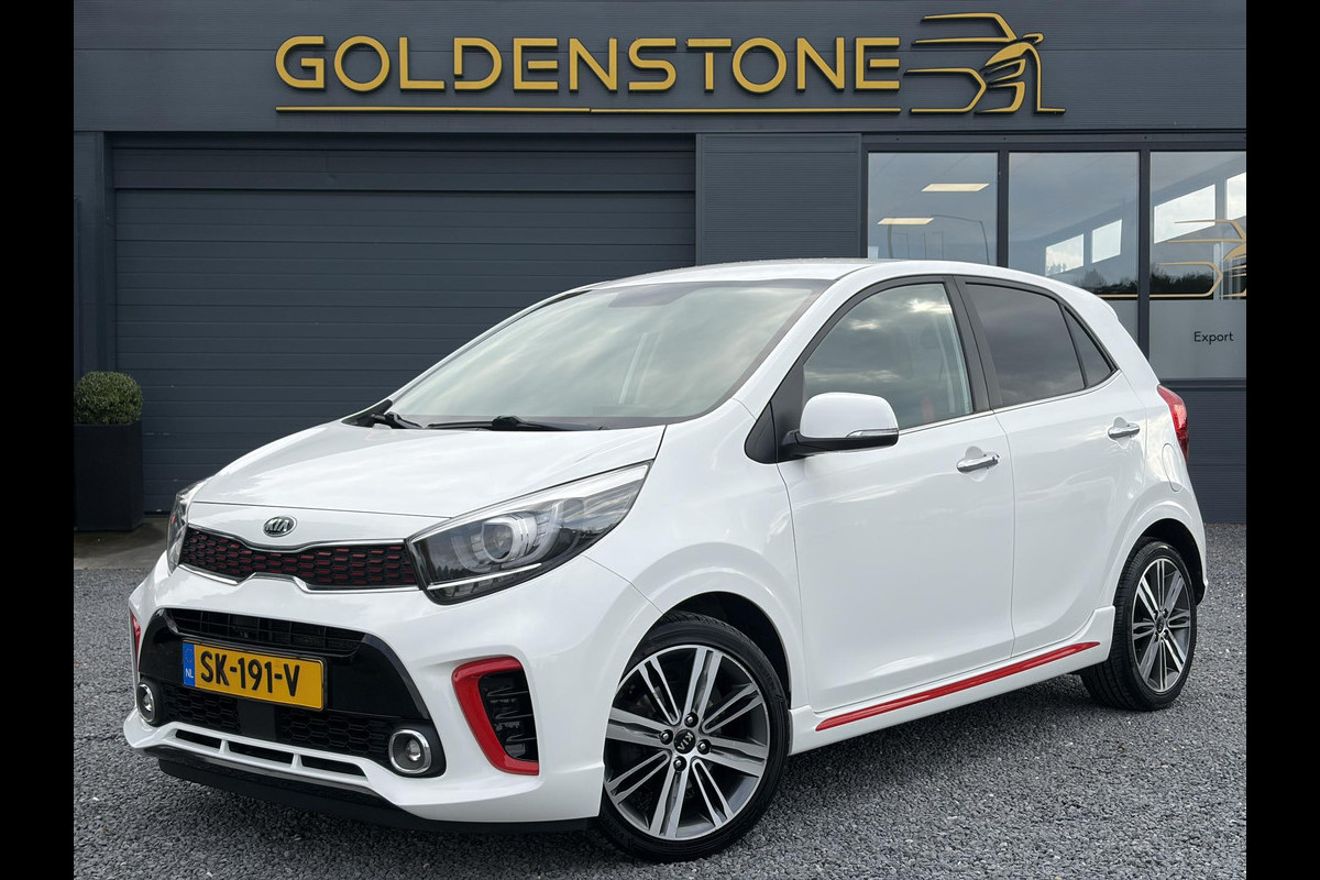 Kia Picanto 1.0 T-GDI GT-Line 102pk l Draadloze telefoonlader l Carplay l 2e Eigenaar l Keyless l Camera l Stoelverw-Stuurverw l Leder l Navi l Airco l Cruise l Lm velgen l Pdc l N.A.P l Net beurt gehad l Apk tot 09-2027