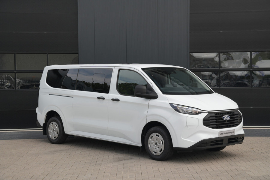 Ford Transit Custom 340 2.5 PHEV L2H1 Kombi Trend 9 zits - Carplay - Camera - Navigatie - Airco achterin - Verwarmd stuurwiel - Rijklaar