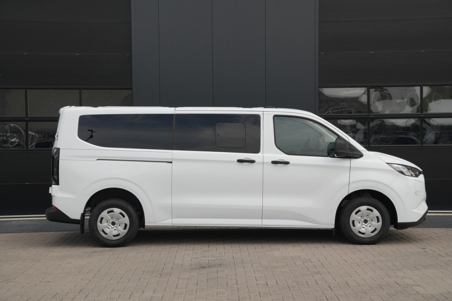Ford Transit Custom 340 2.5 PHEV L2H1 Kombi Trend 9 zits - Carplay - Camera - Navigatie - Airco achterin - Verwarmd stuurwiel - Rijklaar
