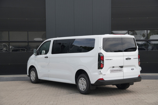 Ford Transit Custom 340 2.5 PHEV L2H1 Kombi Trend 9 zits - Carplay - Camera - Navigatie - Airco achterin - Verwarmd stuurwiel - Rijklaar