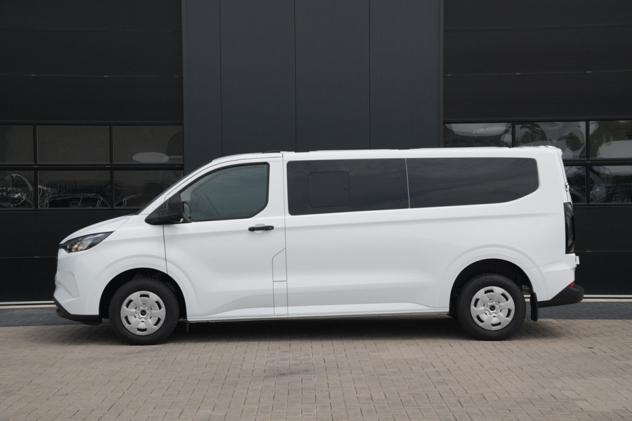Ford Transit Custom 340 2.5 PHEV L2H1 Kombi Trend 9 zits - Carplay - Camera - Navigatie - Airco achterin - Verwarmd stuurwiel - Rijklaar