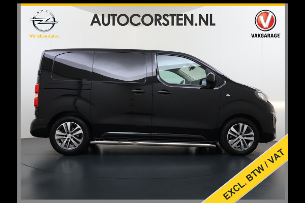 Peugeot Expert 2.0HDI Automaat 2XSchuifdeur 3-Pers. Adap.Cruise Head-Up 3D-Navi 360°Camera Apple Carplay Android Auto Airco Lmv Pdc Keyless DAB Sidebars Led Betonplex Vloer Wandbetimmering Euro 6 1e Eigenaar Origineel Nederlandse Bus