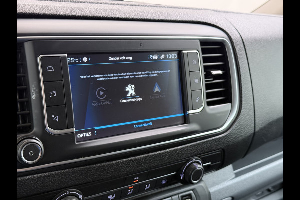 Peugeot Expert 2.0HDI Automaat 2XSchuifdeur 3-Pers. Adap.Cruise Head-Up 3D-Navi 360°Camera Apple Carplay Android Auto Airco Lmv Pdc Keyless DAB Sidebars Led Betonplex Vloer Wandbetimmering Euro 6 1e Eigenaar Origineel Nederlandse Bus