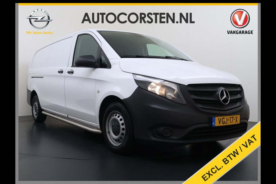 Mercedes-Benz Vito 110CDI Extra Lang 3-Persoons Camera Oprijplaat Airco Bluetooth Licht-/regensensor Betonplex Vloer Wandbetimmering Sidebars Euro 6 Origineel Nederlandse Auto