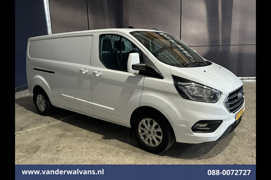 Ford Transit Custom 2.0 TDCI 130pk L2H1 Euro6 Airco | Navigatie | Apple Carplay | LED | Cruisecontrol | 2800kg Trekhaak Android Auto, Verwarmde voorruit, Stoelverwarming, Parkeersensoren, Bijrijdersbank