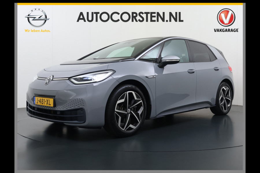 Volkswagen ID.3 First Plus 62kWh Trekhaak Adap.Cruise SOH 93% Camera Stoel+Stuurverwarming Navi-Pro Apple Carplay Android Auto Pdc Keyless advanced Matrix-Led Privacy Glas Lmv DAB Lmv 19" Isofix 1e Eigenaar Origineel Nederlandse Auto