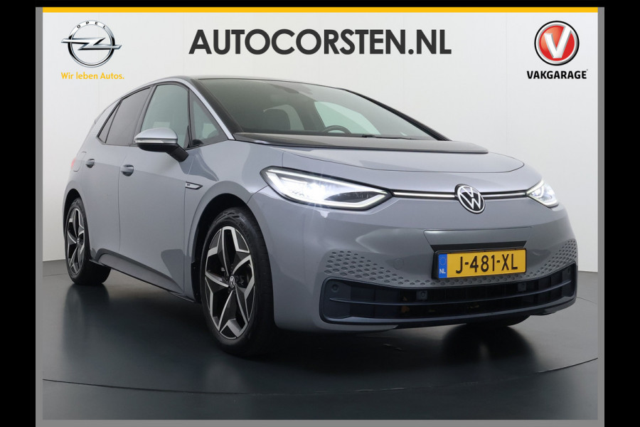 Volkswagen ID.3 First Plus 62kWh Trekhaak Adap.Cruise SOH 93% Camera Stoel+Stuurverwarming Navi-Pro Apple Carplay Android Auto Pdc Keyless advanced Matrix-Led Privacy Glas Lmv DAB Lmv 19" Isofix 1e Eigenaar Origineel Nederlandse Auto