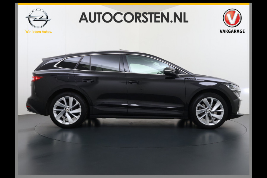 Škoda ENYAQ iV 80 Warmtepomp Panoramadak Adap.Cruise 3-Zone Ecc Camera Stoel+Stuurverwarming Draadloze telefoonlader Elek.Achterklep Keyless Matrix Led File assistent Lmv 20"