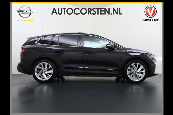 Škoda ENYAQ iV 80 Warmtepomp Panoramadak Adap.Cruise 3-Zone Ecc Camera Stoel+Stuurverwarming Draadloze telefoonlader Elek.Achterklep Keyless Matrix Led File assistent Lmv 20"
