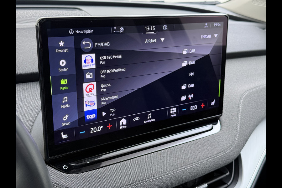 Škoda ENYAQ iV 80 Warmtepomp Panoramadak Adap.Cruise 3-Zone Ecc Camera Stoel+Stuurverwarming Draadloze telefoonlader Elek.Achterklep Keyless Matrix Led File assistent Lmv 20"