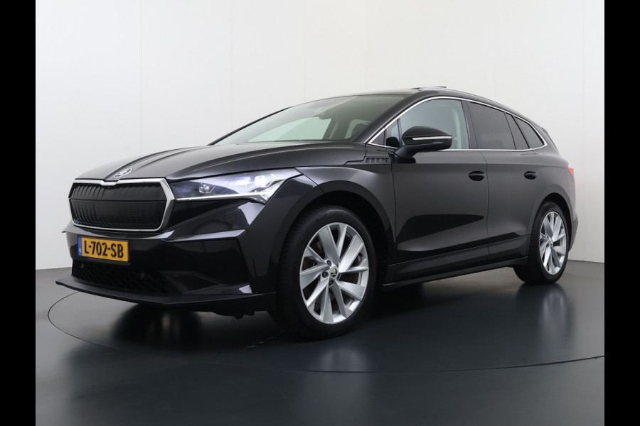 Škoda ENYAQ iV 80 Warmtepomp Panoramadak Adap.Cruise 3-Zone Ecc Camera Stoel+Stuurverwarming Draadloze telefoonlader Elek.Achterklep Keyless Matrix Led File assistent Lmv 20"