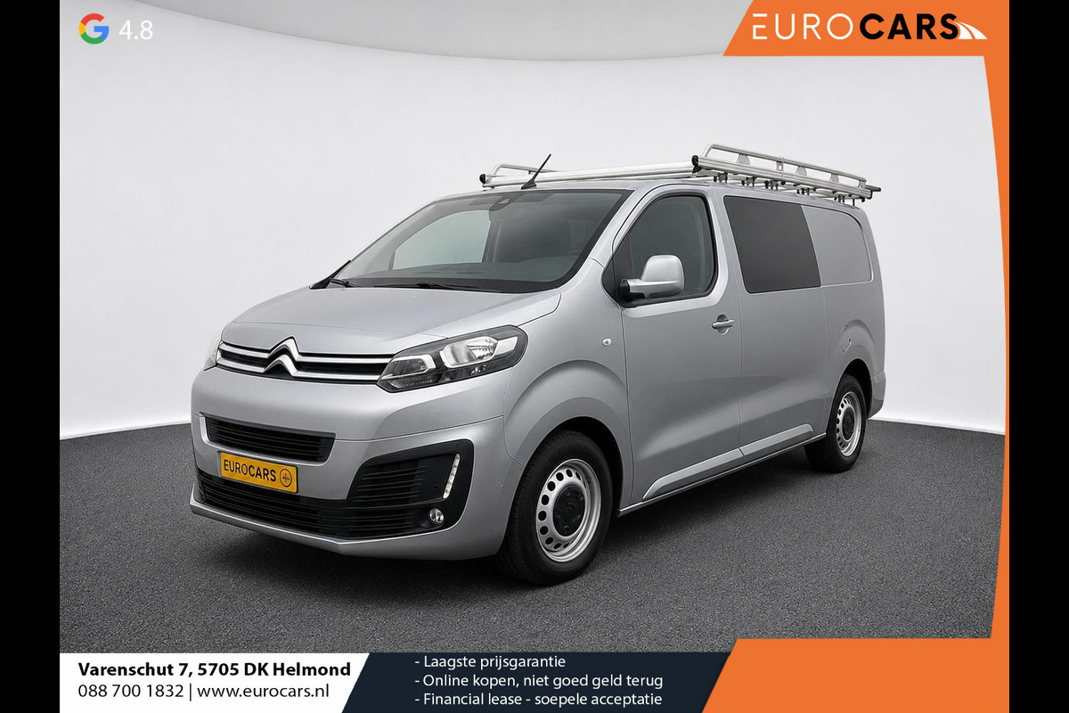Citroën Jumpy 2.0 BlueHDI 120 XL Driver DC Imperiaal Trekhaak Navigatie Apple CarPlay Android Auto Camera Parkeerhulp Cruise Control Verwarmbare bestuurdersstoel Climate Control