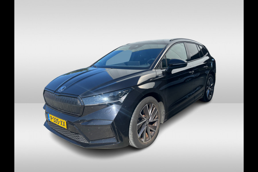 Škoda ENYAQ iV 60 Sportline / SoH 93,4% / Camera / Leder&Alcantara / Matrix LED / Keyless / 20'' / CarPlay / Stuur+Stoelverwarmd / DAB / Cruise Control