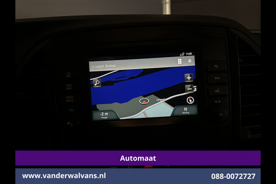 Mercedes-Benz Vito 114 CDI 136pk 9G-Tronic Automaat L2H1 Inrichting Euro6 Airco | Camera | Navigatie | Apple Carplay Android Auto, Cruisecontrol, Trekhaak, Parkeersensoren, Bijrijdersbank