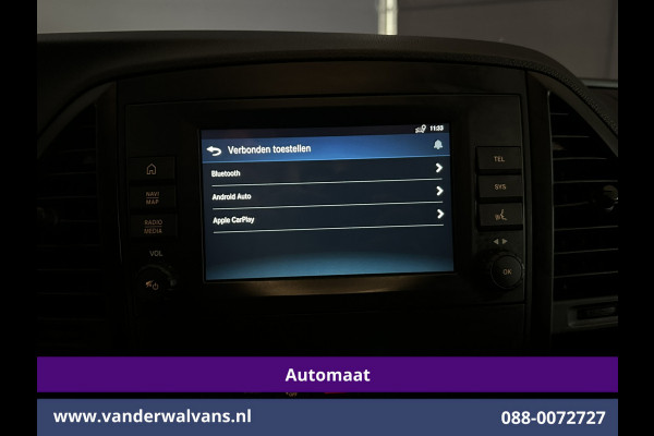 Mercedes-Benz Vito 114 CDI 136pk 9G-Tronic Automaat L2H1 Inrichting Euro6 Airco | Camera | Navigatie | Apple Carplay Android Auto, Cruisecontrol, Trekhaak, Parkeersensoren, Bijrijdersbank