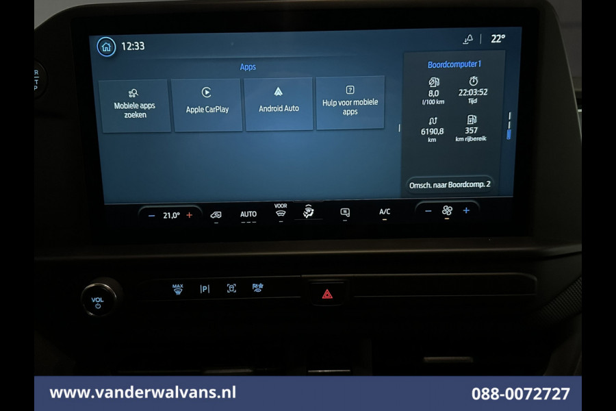Ford Transit Custom 2.0 TDCI 136pk L2H1 Euro6 Airco | Camera | LED | Apple Carplay | Cruisecontrol Android Auto, Verwarmde voorruit, Parkeersensoren, Bijrijdersbank
