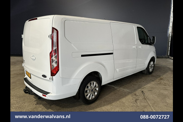 Ford Transit Custom 2.0 TDCI 130pk L2H1 Euro6 Airco | Navigatie | Apple Carplay | LED | Cruisecontrol | 2800kg Trekhaak Android Auto, Verwarmde voorruit, Stoelverwarming, Parkeersensoren, Bijrijdersbank
