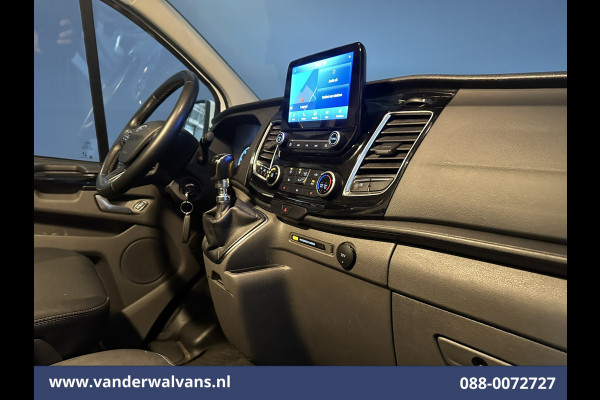 Ford Transit Custom 2.0 TDCI 130pk L2H1 Euro6 Airco | Navigatie | Apple Carplay | LED | Cruisecontrol | 2800kg Trekhaak Android Auto, Verwarmde voorruit, Stoelverwarming, Parkeersensoren, Bijrijdersbank