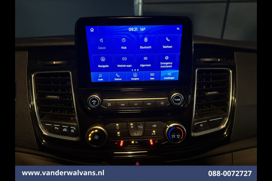 Ford Transit Custom 2.0 TDCI 130pk L2H1 Euro6 Airco | Navigatie | Apple Carplay | LED | Cruisecontrol | 2800kg Trekhaak Android Auto, Verwarmde voorruit, Stoelverwarming, Parkeersensoren, Bijrijdersbank