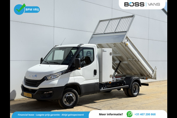 Iveco Daily 35C16 3.0 L4 Kipper Dubbellucht Airco 3.5T Trekhaak Lederen bekleding Benne Tipper
