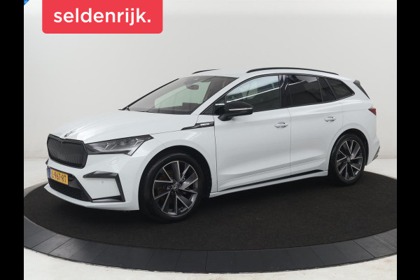 Škoda Enyaq iV 60 Sportline | SOH 91,8% | Leder/alcantara | Adaptive cruise | Stuur/stoel verwarming | Carplay | Sfeerverlichting | Climate control | Camera | Park assist | Trekhaak