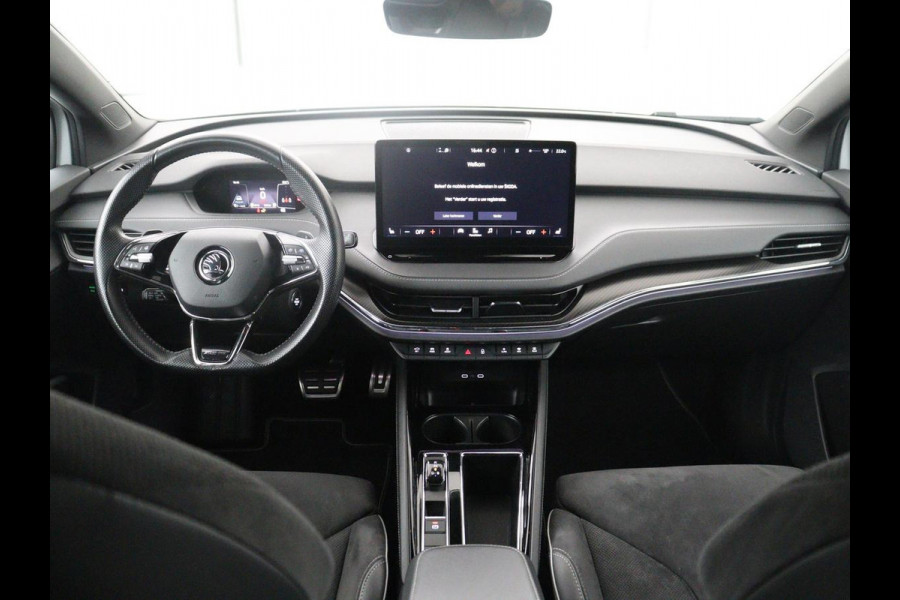 Škoda Enyaq iV 60 Sportline | SOH 91,8% | Leder/alcantara | Adaptive cruise | Stuur/stoel verwarming | Carplay | Sfeerverlichting | Climate control | Camera | Park assist | Trekhaak
