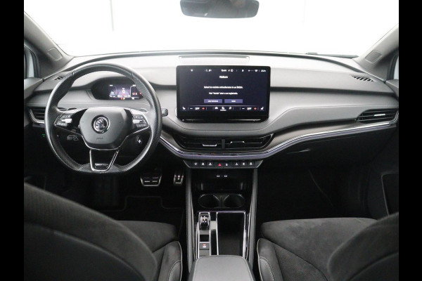 Škoda Enyaq iV 60 Sportline | SOH 91,8% | Leder/alcantara | Adaptive cruise | Stuur/stoel verwarming | Carplay | Sfeerverlichting | Climate control | Camera | Park assist | Trekhaak