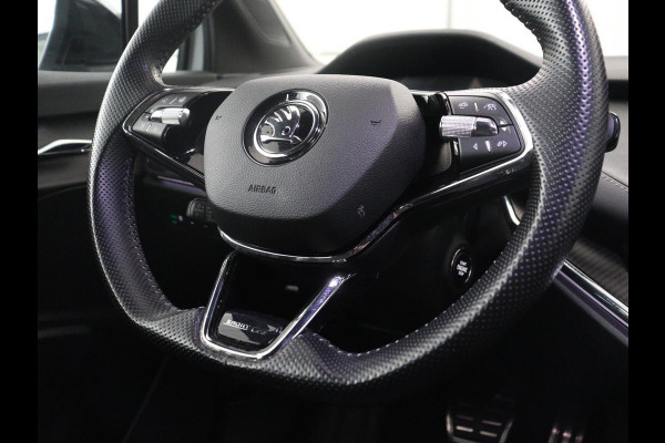 Škoda Enyaq iV 60 Sportline | SOH 91,8% | Leder/alcantara | Adaptive cruise | Stuur/stoel verwarming | Carplay | Sfeerverlichting | Climate control | Camera | Park assist | Trekhaak