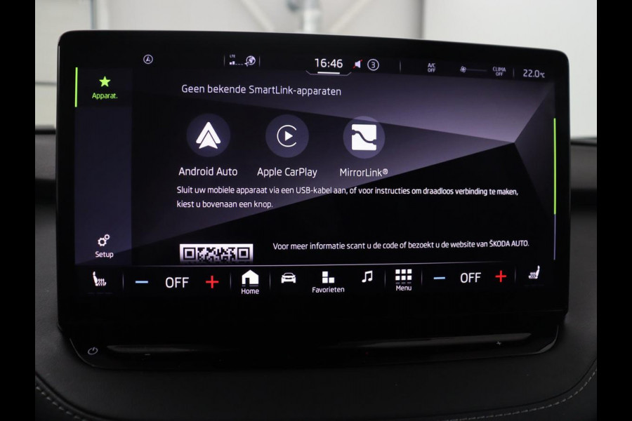 Škoda Enyaq iV 60 Sportline | SOH 91,8% | Leder/alcantara | Adaptive cruise | Stuur/stoel verwarming | Carplay | Sfeerverlichting | Climate control | Camera | Park assist | Trekhaak