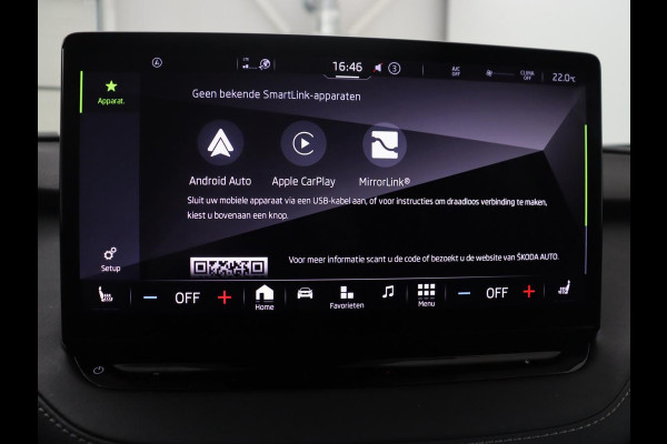 Škoda Enyaq iV 60 Sportline | SOH 91,8% | Leder/alcantara | Adaptive cruise | Stuur/stoel verwarming | Carplay | Sfeerverlichting | Climate control | Camera | Park assist | Trekhaak