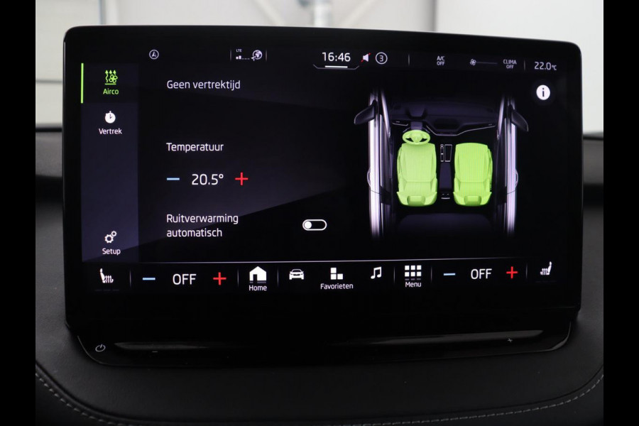 Škoda Enyaq iV 60 Sportline | SOH 91,8% | Leder/alcantara | Adaptive cruise | Stuur/stoel verwarming | Carplay | Sfeerverlichting | Climate control | Camera | Park assist | Trekhaak