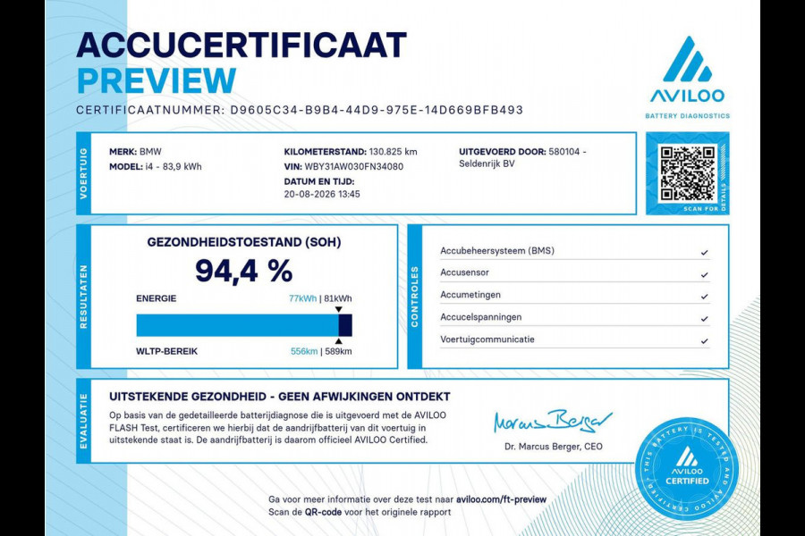 BMW i4 M50 High Executive 84 kWh | SOH 94,4% | Leder | Adaptive cruise | xDrive |  Stoelverwarming | Head-up | Harman/Kardon | Carplay | Sfeerverlichting | 360 camera | Park assist | Elektrische achterklep