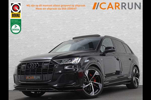 Audi Q7 50 TDI 7-Persoons S-Line | #RS-Leder | 360 Camera | Trekhaak | ACC | Panorama | B&O Sound | Head-Up | 67.800,= Ex btw | Soft-Close | Matrix-LED | 4-Zone Clima | Stoelverwarming V+A | Keyless-Entry | Standkachel | Luchtvering | Tour-Pakket | Memory | Sfeerverlichting | Stuurverwarming | Autom. Parkeren | Carplay |