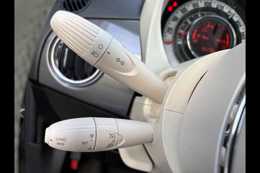 Fiat 500 1.2 Lounge Automaat - Airco - Apple carplay - Navigatie - Cruise control - Bluetooth - Licht metalen velgen 16 inch - Radio - Elektrische ramen - Stuur leder - Stuur multifunctioneel - Start/stop systee - Centrale vergrendeling met afstandsbediening