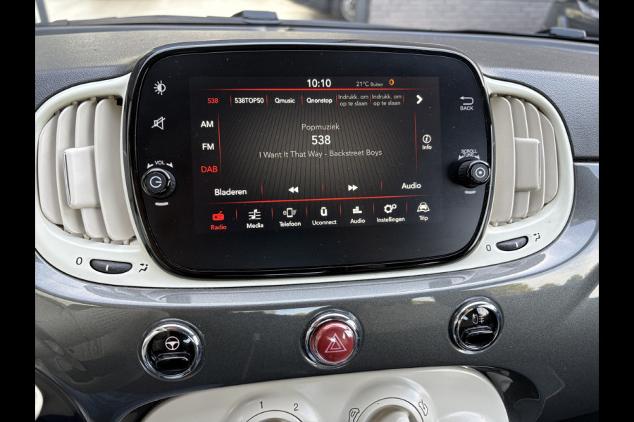 Fiat 500 1.2 Lounge Automaat - Airco - Apple carplay - Navigatie - Cruise control - Bluetooth - Licht metalen velgen 16 inch - Radio - Elektrische ramen - Stuur leder - Stuur multifunctioneel - Start/stop systee - Centrale vergrendeling met afstandsbediening