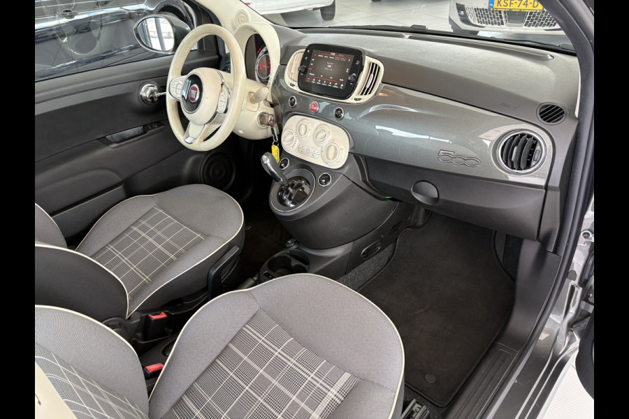 Fiat 500 1.2 Lounge Automaat - Airco - Apple carplay - Navigatie - Cruise control - Bluetooth - Licht metalen velgen 16 inch - Radio - Elektrische ramen - Stuur leder - Stuur multifunctioneel - Start/stop systee - Centrale vergrendeling met afstandsbediening