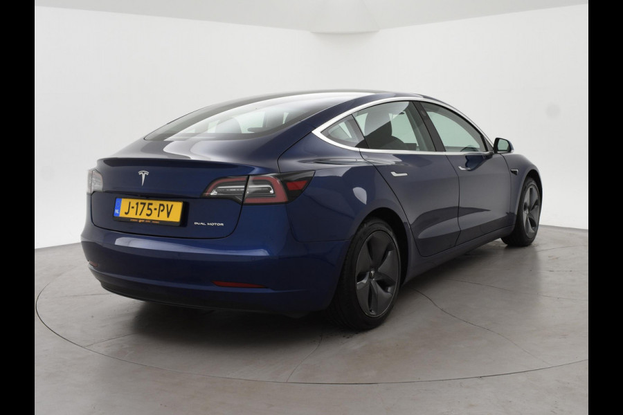 Tesla Model 3 LONG RANGE AWD 75 kWh + TREKHAAK AFNEEMBAAR | PANORAMA | ZWART LEDER | STOELVERW. V+A
