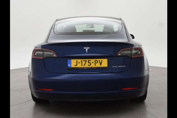 Tesla Model 3 LONG RANGE AWD 75 kWh + TREKHAAK AFNEEMBAAR | PANORAMA | ZWART LEDER | STOELVERW. V+A