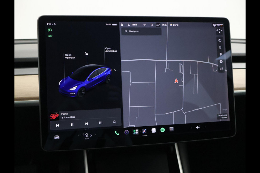 Tesla Model 3 LONG RANGE AWD 75 kWh + TREKHAAK AFNEEMBAAR | PANORAMA | ZWART LEDER | STOELVERW. V+A