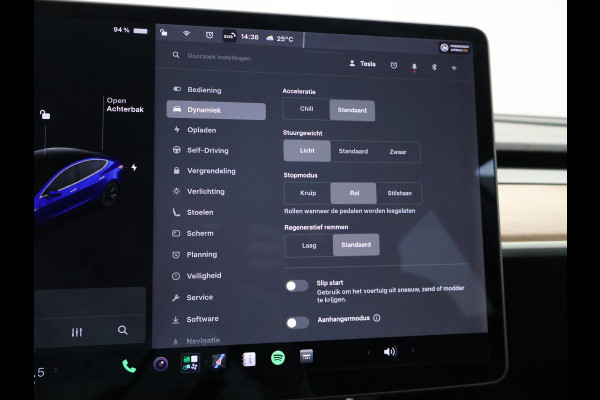Tesla Model 3 LONG RANGE AWD 75 kWh + TREKHAAK AFNEEMBAAR | PANORAMA | ZWART LEDER | STOELVERW. V+A