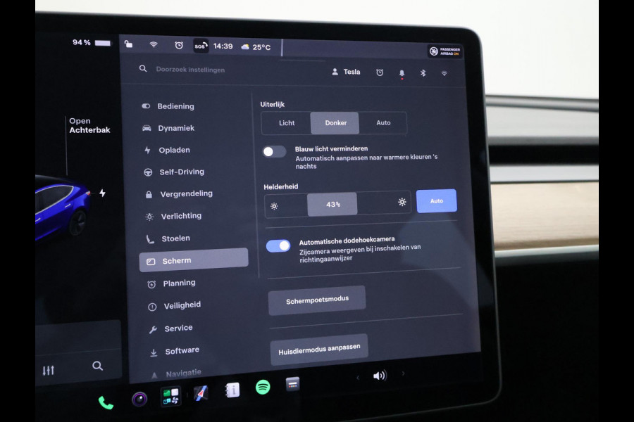 Tesla Model 3 LONG RANGE AWD 75 kWh + TREKHAAK AFNEEMBAAR | PANORAMA | ZWART LEDER | STOELVERW. V+A