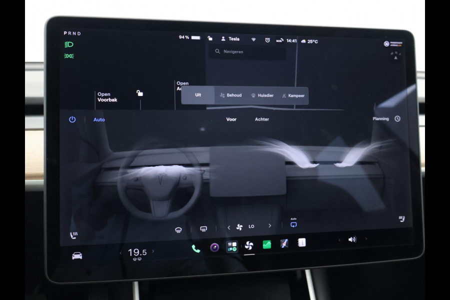 Tesla Model 3 LONG RANGE AWD 75 kWh + TREKHAAK AFNEEMBAAR | PANORAMA | ZWART LEDER | STOELVERW. V+A
