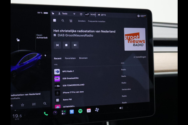 Tesla Model 3 LONG RANGE AWD 75 kWh + TREKHAAK AFNEEMBAAR | PANORAMA | ZWART LEDER | STOELVERW. V+A