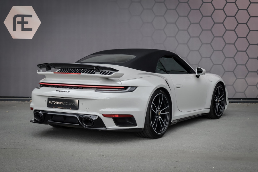 Porsche 911 Cabrio 3.8 Turbo S | SPORT DESIGN AERO KIT | LIFTING | FULL PPF | BOSE | GT SPORTSTUUR MET VERWARMING | PDLS+ | 360CAM | PASM |