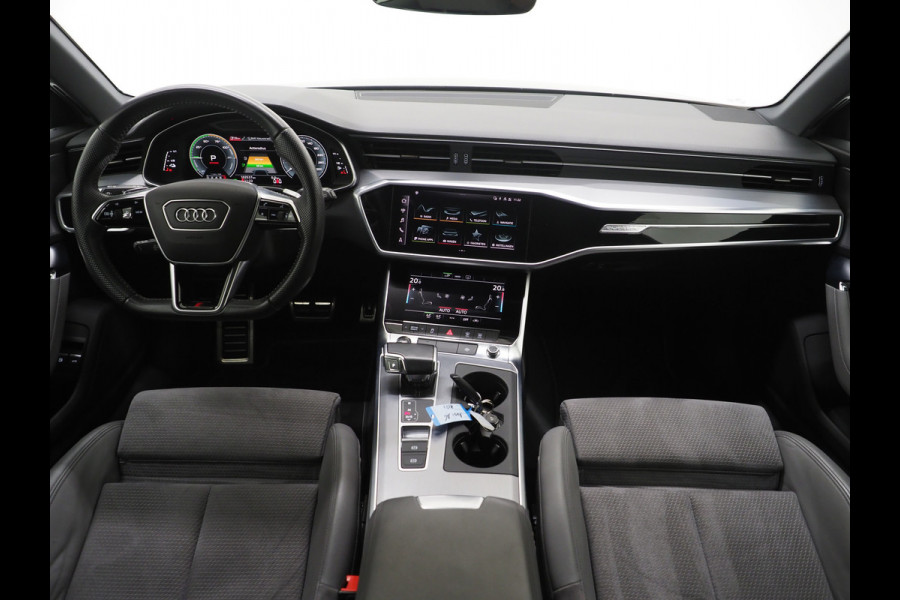 Audi A6 Avant 55 TFSI e quattro Competition | Leder/Alcantara | Memory | Cruise | PDC | Donkere Hemel | Sportstuur | Carplay