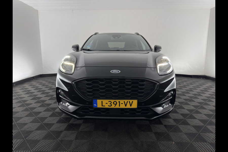 Ford Puma 1.0 EcoBoost Hybrid ST-Line X (INCL-BTW) *LEATHER-FABRIC | ADAPTIVE-CRUISE | FULL-LED | BANG&OLUSEN |  BLIND-SPOT | CAMERA | HEATED-SPORTSEATS | DIGI-COCKPIT | NAVI-FULLMAP | PRIVACY-GLASS | AMBIENT-LIGHT | TOWBAR | 18''A