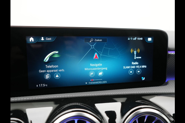 Mercedes-Benz A-Klasse 250 e Progressive PHEV 218pk Dealer O.H. | Camera | Lederen Sportstoelen Ventilatie & Verwarmd | Burmester Audio | Blis | Sfeerverlichting | Apple Carplay | LED Koplampen | Cruise Control | Navigatie | DAB | 19"L.M | Plug In Hybrid