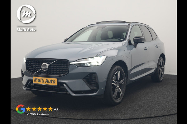 Volvo XC60 T6 AWD R-Design PHEV 340pk Dealer O.H. | Panodak | Adaptive Cruise | Head Up | 360 Camera | Harman / Kardon | Lederen Sportstoelen Memory & Verwarmd | Stuur Verwarmd | Google Assistent | Keyless | Apple Carplay | Navigatie | DAB | Plug In Hybrid |